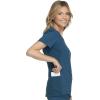 Cherokee Women’s Medical Scrub Top Iflex V-Neck Knit Panel Top – CK605(Caribbean Blue)