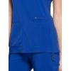 Cherokee Women’s Medical Scrub Top Iflex V-Neck Knit Panel Top – CK605(Galaxy Blue)
