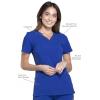 Cherokee Women’s Medical Scrub Top Iflex V-Neck Knit Panel Top – CK605(Galaxy Blue)
