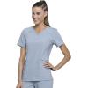 Cherokee Women’s Medical Scrub Top Iflex V-Neck Knit Panel Top – CK605(Grey)