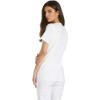Cherokee Women’s Medical Scrub Top Iflex V-Neck Knit Panel Top – CK605(White)