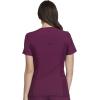 Cherokee Women’s Medical Scrub Top Iflex V-Neck Knit Panel Top – CK605(Wine)