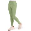 Cherokee Womens Mid Rise Tapered Leg Drawstring Scrub Pants 5 Pocket 360 Stretch Moisture Wicking Easy Care – CK095(Bright Sage)