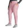 Cherokee Womens Mid Rise Tapered Leg Drawstring Scrub Pants 5 Pocket 360 Stretch Moisture Wicking Easy Care – CK095(Mauve Orchid)