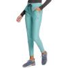 Cherokee Womens Mid Rise Tapered Leg Drawstring Scrub Pants 5 Pocket 360 Stretch Moisture Wicking Easy Care – CK095(Riverbend)
