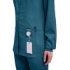 Cherokee Womens Scrub Jacket Nurse Snap Front Medical Uniform with Pockets, 2-Way Stretch, Easy Care Soft Fabric – WW310(Caribbean Blue)