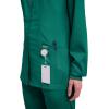 Cherokee Womens Scrub Jacket Nurse Snap Front Medical Uniform with Pockets, 2-Way Stretch, Easy Care Soft Fabric – WW310(Hunter Green)