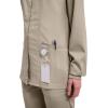 Cherokee Womens Scrub Jacket Nurse Snap Front Medical Uniform with Pockets, 2-Way Stretch, Easy Care Soft Fabric – WW310(Khaki)