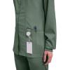 Cherokee Womens Scrub Jacket Nurse Snap Front Medical Uniform with Pockets, 2-Way Stretch, Easy Care Soft Fabric – WW310(Olive)