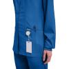 Cherokee Womens Scrub Jacket Nurse Snap Front Medical Uniform with Pockets, 2-Way Stretch, Easy Care Soft Fabric – WW310(Royal)