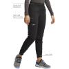 Cherokee Women’s Scrub Jogger Pants Modern Classic Fit Mid Rise Bottom with 5 Pockets, Elastic Knit Waistband – WW115(Black)