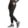 Cherokee Women’s Scrub Jogger Pants Modern Classic Fit Mid Rise Bottom with 5 Pockets, Elastic Knit Waistband – WW115(Black)