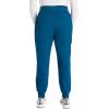 Cherokee Women’s Scrub Jogger Pants Modern Classic Fit Mid Rise Bottom with 5 Pockets, Elastic Knit Waistband – WW115(Caribbean Blue)