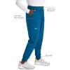 Cherokee Women’s Scrub Jogger Pants Modern Classic Fit Mid Rise Bottom with 5 Pockets, Elastic Knit Waistband – WW115(Caribbean Blue)