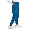 Cherokee Women’s Scrub Jogger Pants Modern Classic Fit Mid Rise Bottom with 5 Pockets, Elastic Knit Waistband – WW115(Caribbean Blue)