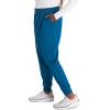 Cherokee Women’s Scrub Jogger Pants Modern Classic Fit Mid Rise Bottom with 5 Pockets, Elastic Knit Waistband – WW115(Caribbean Blue)