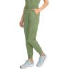 Cherokee Women’s Scrub Jogger Pants Modern Classic Fit Mid Rise Bottom with 5 Pockets, Elastic Knit Waistband – WW115(Celery Green)