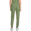 Cherokee Women’s Scrub Jogger Pants Modern Classic Fit Mid Rise Bottom with 5 Pockets, Elastic Knit Waistband – WW115(Celery Green)