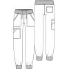 Cherokee Women’s Scrub Jogger Pants Modern Classic Fit Mid Rise Bottom with 5 Pockets, Elastic Knit Waistband – WW115(Celery Green)