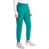Cherokee Women’s Scrub Jogger Pants Modern Classic Fit Mid Rise Bottom with 5 Pockets, Elastic Knit Waistband – WW115(Hunter Green)