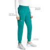 Cherokee Women’s Scrub Jogger Pants Modern Classic Fit Mid Rise Bottom with 5 Pockets, Elastic Knit Waistband – WW115(Hunter Green)