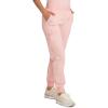 Cherokee Women’s Scrub Jogger Pants Modern Classic Fit Mid Rise Bottom with 5 Pockets, Elastic Knit Waistband – WW115(Pink Essence)