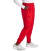 Cherokee Women’s Scrub Jogger Pants Modern Classic Fit Mid Rise Bottom with 5 Pockets, Elastic Knit Waistband – WW115(Red)