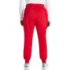 Cherokee Women’s Scrub Jogger Pants Modern Classic Fit Mid Rise Bottom with 5 Pockets, Elastic Knit Waistband – WW115(Red)