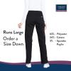Cherokee Women’s Scrub Pants Mid Rise Straight Leg Pull-on Cargo Pant with 6 Pockets & 2-Way Stretch Fabric – WW170(Black)