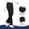 Cherokee Women’s Scrub Pants Mid Rise Straight Leg Pull-on Cargo Pant with 6 Pockets & 2-Way Stretch Fabric – WW170(Black)