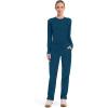 Cherokee Women’s Scrub Pants Mid Rise Straight Leg Pull-on Cargo Pant with 6 Pockets & 2-Way Stretch Fabric – WW170(Caribbean Blue)