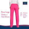Cherokee Women’s Scrub Pants Mid Rise Straight Leg Pull-on Cargo Pant with 6 Pockets & 2-Way Stretch Fabric – WW170(Electric Pink)