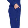 Cherokee Women’s Scrub Pants Mid Rise Straight Leg Pull-on Cargo Pant with 6 Pockets & 2-Way Stretch Fabric – WW170(Galaxy Blue)