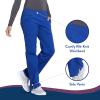 Cherokee Women’s Scrub Pants Mid Rise Straight Leg Pull-on Cargo Pant with 6 Pockets & 2-Way Stretch Fabric – WW170(Galaxy Blue)