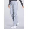 Cherokee Women’s Scrub Pants Mid Rise Straight Leg Pull-on Cargo Pant with 6 Pockets & 2-Way Stretch Fabric – WW170(Grey)