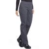 Cherokee Women’s Scrub Pants Mid Rise Straight Leg Pull-on Cargo Pant with 6 Pockets & 2-Way Stretch Fabric – WW170(Pewter)