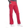 Cherokee Women’s Scrub Pants Mid Rise Straight Leg Pull-on Cargo Pant with 6 Pockets & 2-Way Stretch Fabric – WW170(Red)