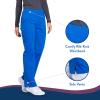 Cherokee Women’s Scrub Pants Mid Rise Straight Leg Pull-on Cargo Pant with 6 Pockets & 2-Way Stretch Fabric – WW170(Royal)