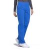 Cherokee Women’s Scrub Pants Mid Rise Straight Leg Pull-on Cargo Pant with 6 Pockets & 2-Way Stretch Fabric – WW170(Royal)