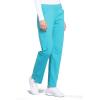Cherokee Women’s Scrub Pants Mid Rise Straight Leg Pull-on Cargo Pant with 6 Pockets & 2-Way Stretch Fabric – WW170(Turquoise)