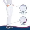 Cherokee Women’s Scrub Pants Mid Rise Straight Leg Pull-on Cargo Pant with 6 Pockets & 2-Way Stretch Fabric – WW170(White)