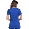 Cherokee Women’s V-Neck Scrub Top – Modern Classic Shirt with 3 Pockets, Instrument Loop & Fade Resistant Fabric – WW645(Galaxy Blue)