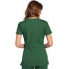 Cherokee Women’s V-Neck Scrub Top – Modern Classic Shirt with 3 Pockets, Instrument Loop & Fade Resistant Fabric – WW645(Hunter)