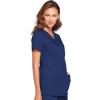 Cherokee Women’s V-Neck Scrub Top – Modern Classic Shirt with 3 Pockets, Instrument Loop & Fade Resistant Fabric – WW645(Navy)