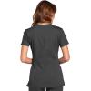 Cherokee Women’s V-Neck Scrub Top – Modern Classic Shirt with 3 Pockets, Instrument Loop & Fade Resistant Fabric – WW645(Pewter)