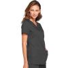 Cherokee Women’s V-Neck Scrub Top – Modern Classic Shirt with 3 Pockets, Instrument Loop & Fade Resistant Fabric – WW645(Pewter)