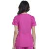 Cherokee Women’s V-Neck Scrub Top – Modern Classic Shirt with 3 Pockets, Instrument Loop & Fade Resistant Fabric – WW645(Shocking Pink)