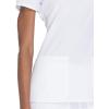 Cherokee Women’s V-Neck Scrub Top – Modern Classic Shirt with 3 Pockets, Instrument Loop & Fade Resistant Fabric – WW645(White)