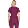 Cherokee Women’s V-Neck Scrub Top – Modern Classic Shirt with 3 Pockets, Instrument Loop & Fade Resistant Fabric – WW645(Wine)