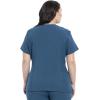 Cherokee Women’s V-Neck Scrub Top, 4 Pockets, with Yokes & Sleeve Insets, Ideal for Medical Professionals CK711(Caribbean Blue)